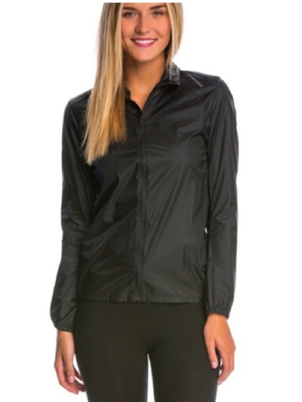 Brooks Running Gray LSD Lightweight Windbreaker with Reflective Logo Size M NWT